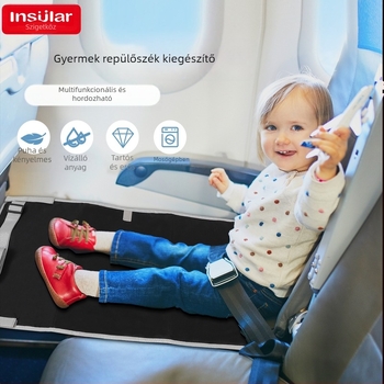 Gyerekek repülőútra készült hamak — Oxford anyag, terhelhetőség 30 kg, tömeg 220 g, Ningbo eredet, márka Insular/inxiuli