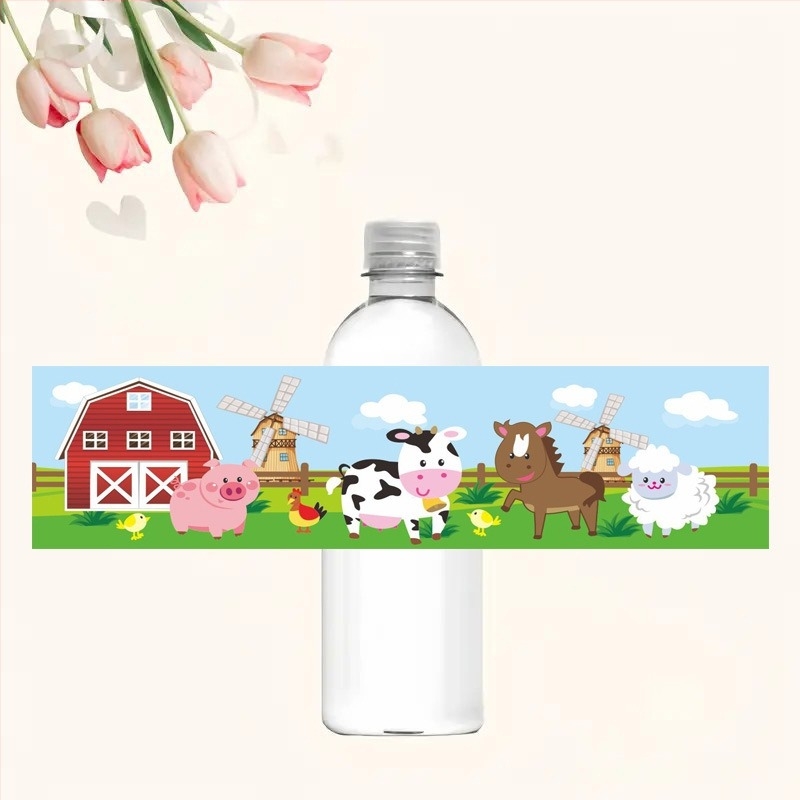 Minerałvíz üveg címke, rajzfilmszerű stílus, papír alapú anyag, pull-flag, kellék a díszlethez