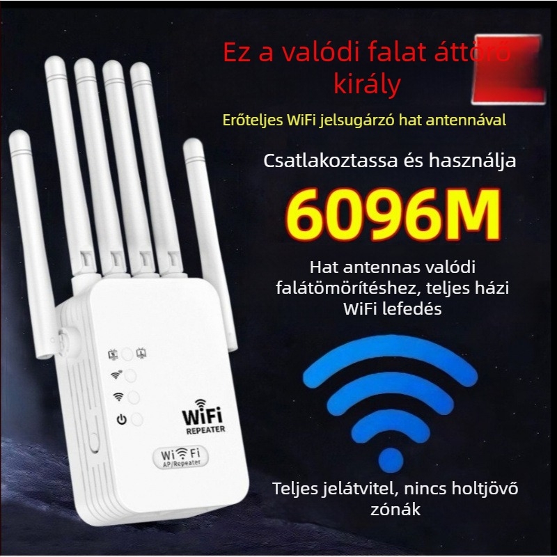 Vezeték nélküli router extender 802.11n, Cat5 backhaul, villámvédelem