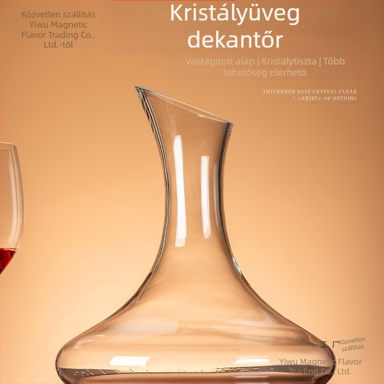 Bor dekantáló - kristályüveg, európai stílus, egyszerű kivitel, első osztályú