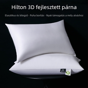 Téglalap alakú párna 100% kilenclyukú rosttöltettel, antibakteriális rost, 100% tiszta pamut huzat, testreszabás elérhető