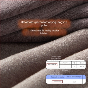 Termikus mellény, önmelegítő Lyocell-kasmír anyagból, vastag 251-300 g/m², varrásmentes, kerek nyakú