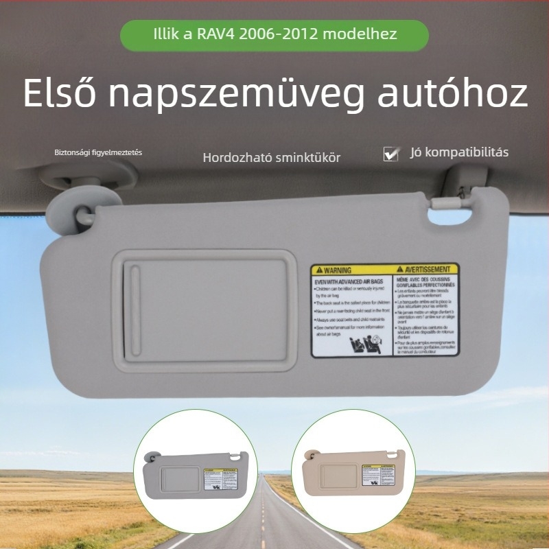 Toyota RAV4 2006-2012 napellenző pár – PVC anyag | Kártya beépített telepítés | Egyszerű stílus