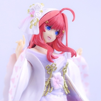 PVC figurája Quintessential Quintuplets – Ichika, Nino, Miku, Yotsuba, Itsuki menyasszonyi ruhában, teljesen összeszerelve