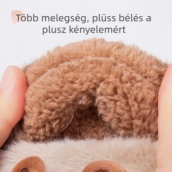 Cartoon mintás gyerekpapucs, uniszex, 1–6 évesek, TPR talppal