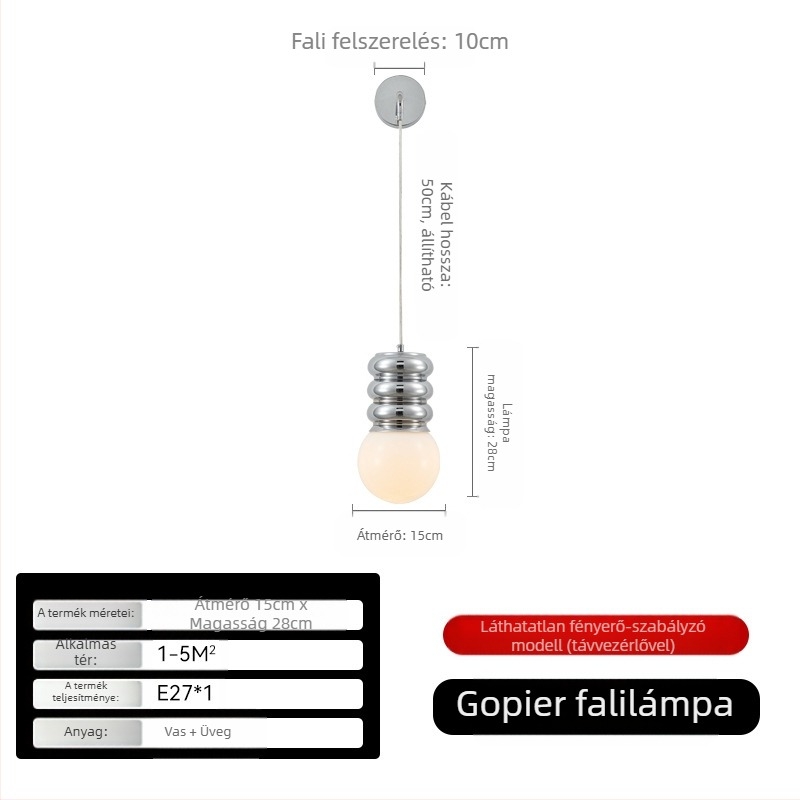 Nordic stílusú LED fali lámpa a fő hálószobába, nem okos, 111–240V, FCC-b tanúsítvány
