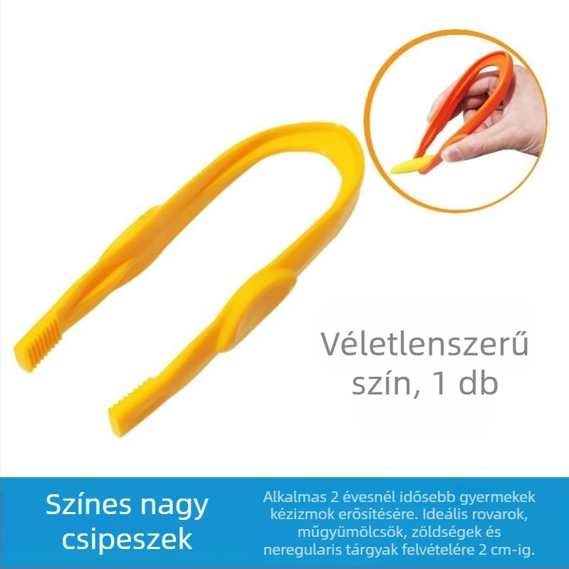 Montessori oktatási játék: fém csipesz a finom motoros készségekhez, csipesz tudományos megfigyeléséhez, kor 0-2 év