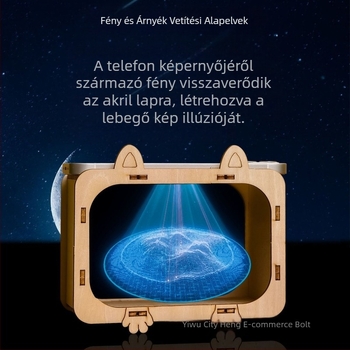 3D-s holografikus projekciós fizikai tudomány kísérleti készlet — fémből készült kivitel, 7–14 éveseknek.