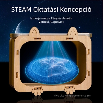 3D-s holografikus projekciós fizikai tudomány kísérleti készlet — fémből készült kivitel, 7–14 éveseknek.