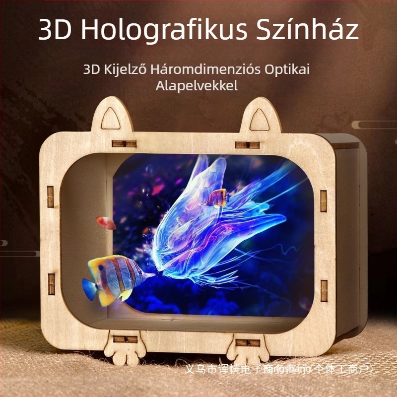 3D-s holografikus projekciós fizikai tudomány kísérleti készlet — fémből készült kivitel, 7–14 éveseknek.