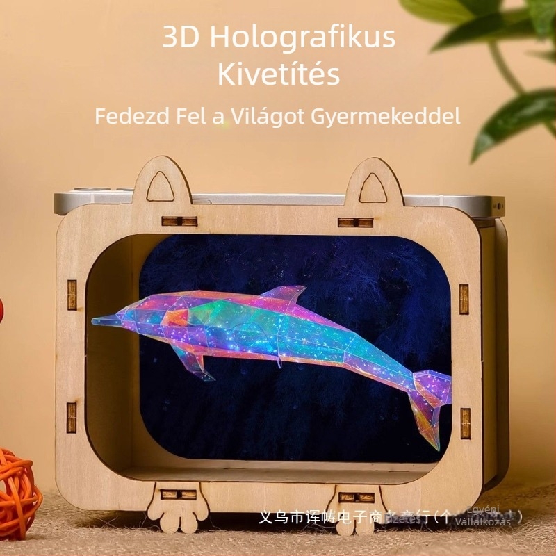 3D-s holografikus projekciós fizikai tudomány kísérleti készlet — fémből készült kivitel, 7–14 éveseknek.