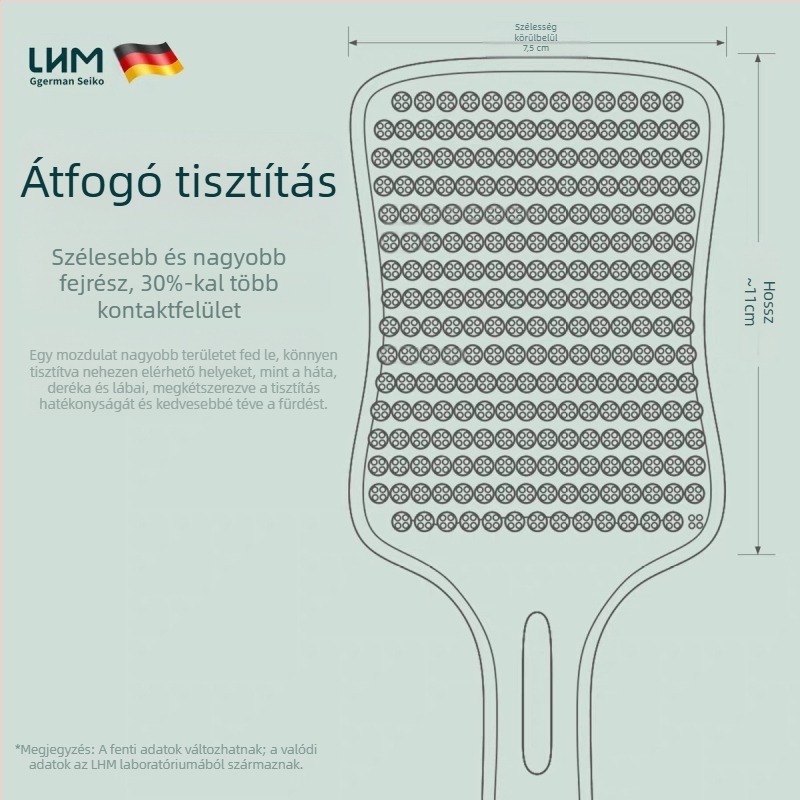 Zuhany- és masszázs ecset, PP anyag, Termékkód Cbxzs-001, Oceániai piac