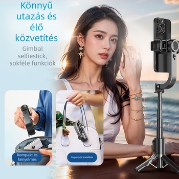 Q31 okostelefon-gimbal stabilizátor Bluetooth távirányítóval, anti-shake, kézi használathoz élő közvetítéshez (alumíniumötvözet; Bluetooth; távirányítóval együtt)