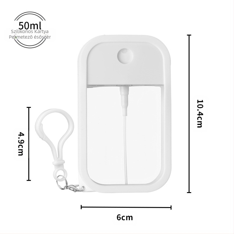 PETG kártya-spray üveg szilikon tokban kézfertőtlenítő, szúnyogriasztó és fertőtlenítő számára