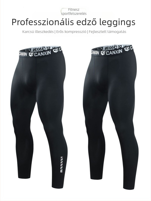 CAAXUN Futás kompressziós cropped nadrág – középmagas derék, uniszex, Milk Silk poliészter (90–95%), gyorsan száradó, lélegző