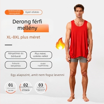 Férfi meleg bázisréteg mellény fleece-belsővel, poliészter rost, kerek nyakú pulóver-stílus, 251–300 g/m²