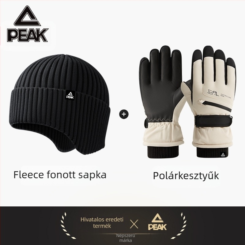 Női téli kerékpáros kesztyűk – fleece bélés, vastag, fröccsenés elleni védelem, melegen tartó