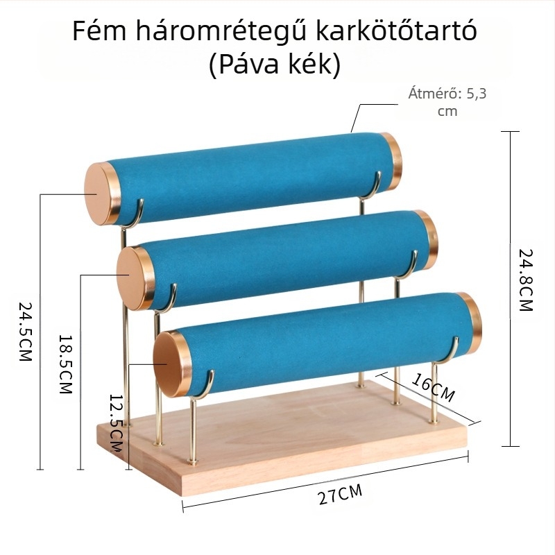 Ékszer kiállító állvány karkötők, órák és nyakláncok számára – tároló állvány (Eredet: Jinhua)