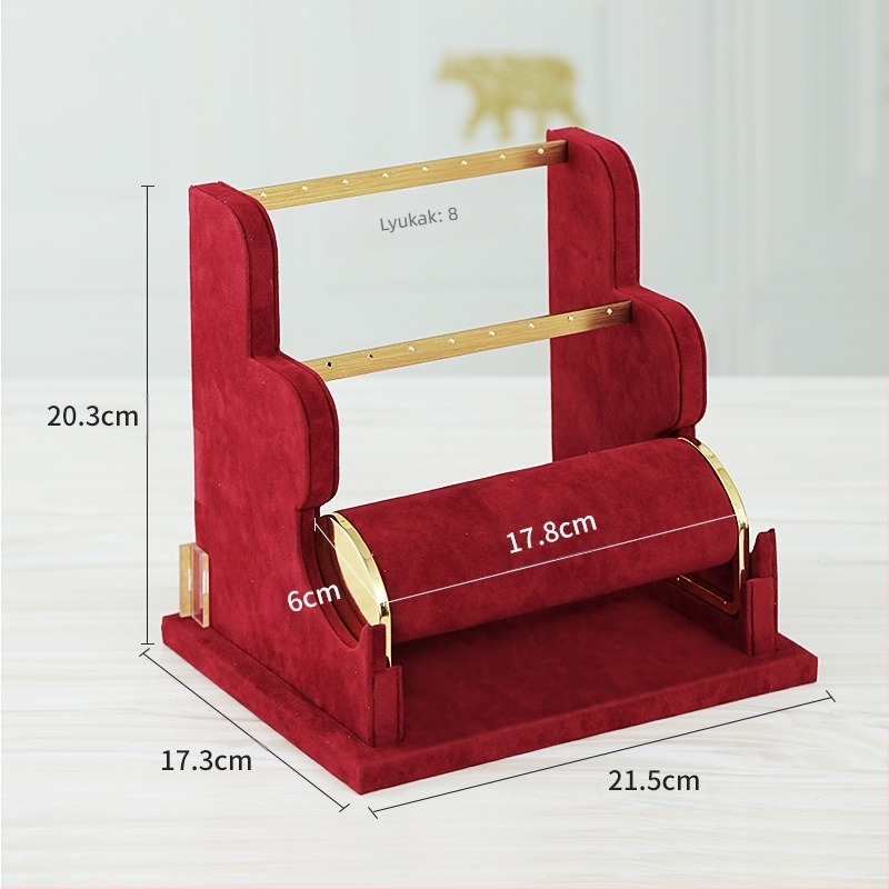 Ékszer kiállító állvány karkötők, órák és nyakláncok számára – tároló állvány (Eredet: Jinhua)