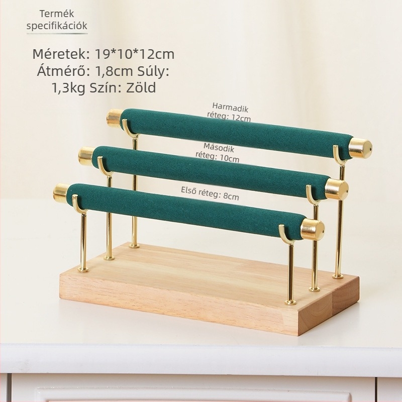 Ékszer kiállító állvány karkötők, órák és nyakláncok számára – tároló állvány (Eredet: Jinhua)