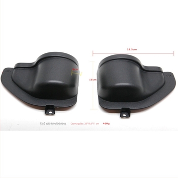 Autóajtó tárolódoboz Jeep Wrangler JL 4-ajtós 2011–2017, műanyag, vízálló, ülés-típusú rögzítés