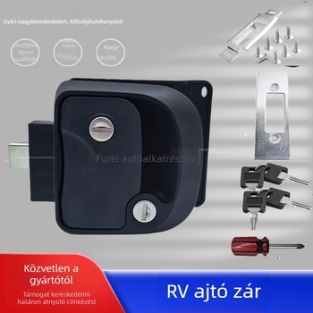 RV-kemping ajtózár – lopás elleni, műanyag, RV, Travel Trailer, Camper, Food Truck, FR-2025092204