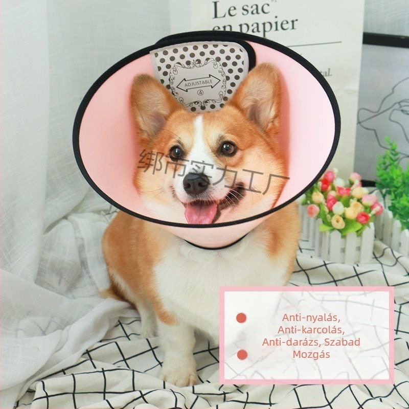 Állatbarát Elizabeth-kollár – mélyített védelem a nyalogatás és harapás ellen, nyakvédő (Anyag: Egyéb; Medál anyag: Egyéb; Forma: Egyéb; Szezon: 2025 tél; Típus: Nyakörv)