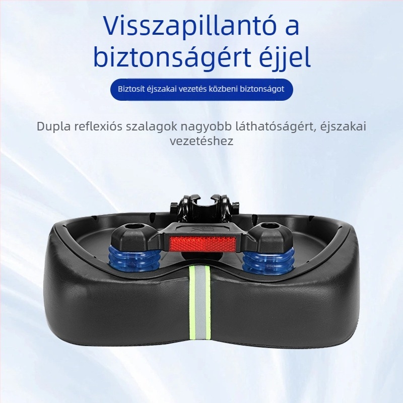 Hengyi SX-518 kerékpáros nyereg, vastag puha párnázás, szellőző, PU gél + vízálló PU, kopásálló PU anyag, alkalmas hegymászós sportjárművekhez