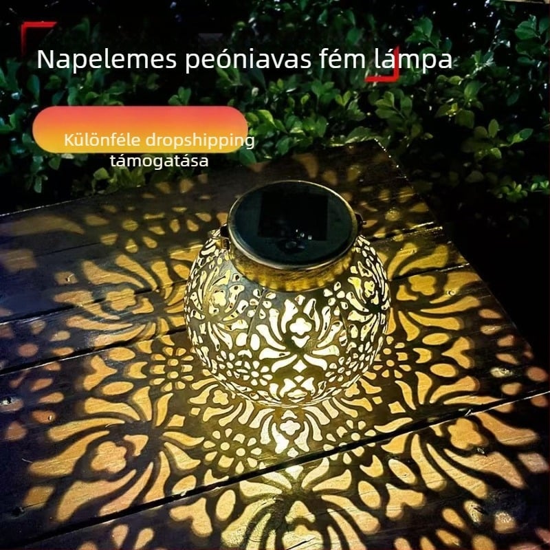 Napelemes függő lámpa – LED-lámpák, IP44, 1W, 1.2V, 6–12 órás üzemidő