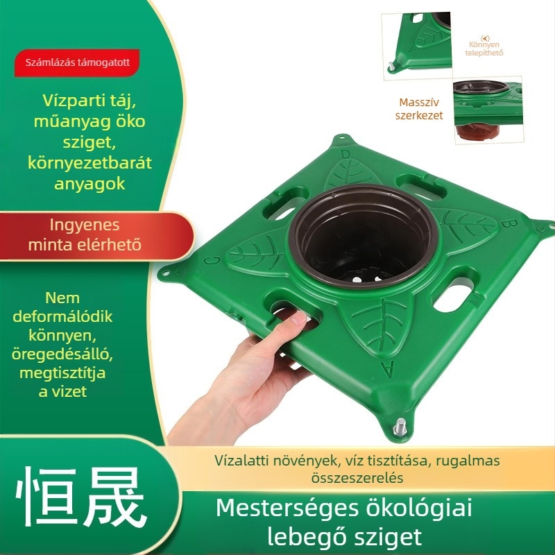 Úszó sziget - biológiai zöldítés és ökológiai növényi táj a folyó vízének tisztítására - Típus: Floating Island; Anyag: Polietilén; Termékkód: fd; Márka: Hengsheng