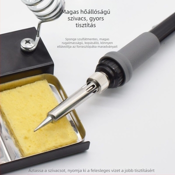 Forrasztóállvány dupla hálóval, többfunkciós, tölgyfa anyagból