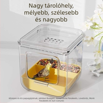 Papagáj fürdető medence cseppmentes dizájnnal, márka Shouai, modell 1007365976, madarak számára