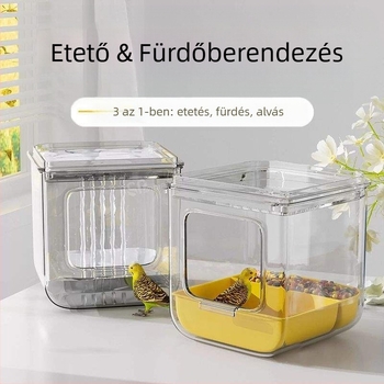 Papagáj fürdető medence cseppmentes dizájnnal, márka Shouai, modell 1007365976, madarak számára