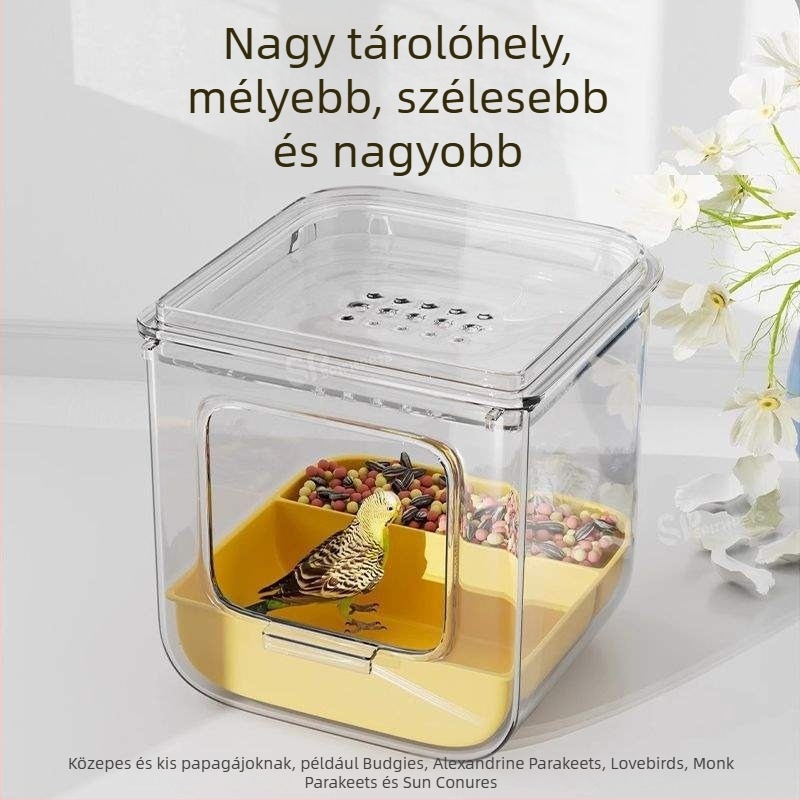 Papagáj fürdető medence cseppmentes dizájnnal, márka Shouai, modell 1007365976, madarak számára