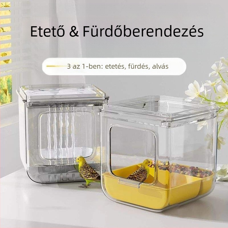 Papagáj fürdető medence cseppmentes dizájnnal, márka Shouai, modell 1007365976, madarak számára