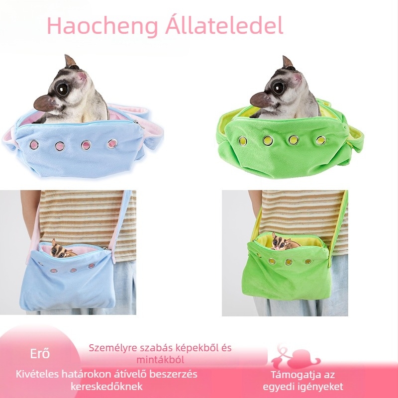 Hörcsög és tengerimalac kimenőtáska, vászon crossbody kisállat szállító, kód 0504, minden szezon, Zhejiang