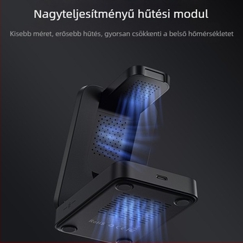 3 az 1-ben vezeték nélküli töltő telefonhoz, fülhallgatóhoz és órához — max. 23W, PD, mágneses töltés, összecsukható dizájn, 3A kimenet