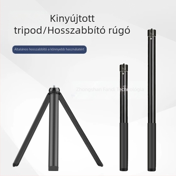 Gimbal stabilizerhez teleszkópos rúd | Alumínium ötvözet + szilikon | 5 részes kivitel | Univerzális kompatibilitás | Modell yc03 | Maximális terhelés 2–5 kg