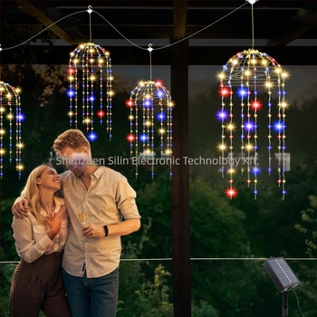 SD-018 Napelemes kültéri függő világítás, IP65 vízálló, Bemeneti feszültség ≤36, utcákra, kertekre, bulikra