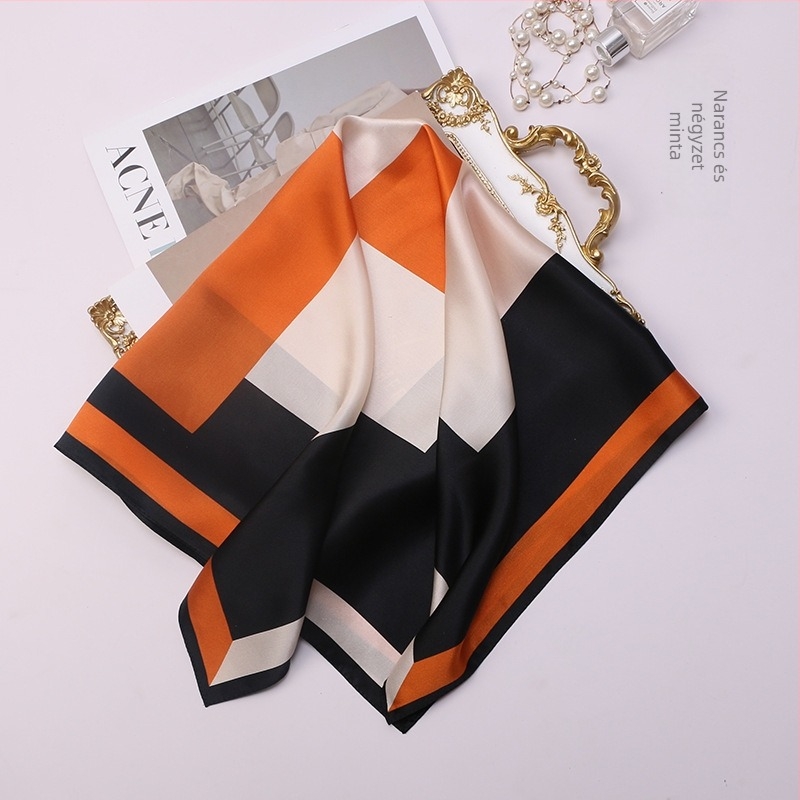 Selyem négyszögletes sál, 100% selyem, egyszerű szövése, nyári kiegészítő