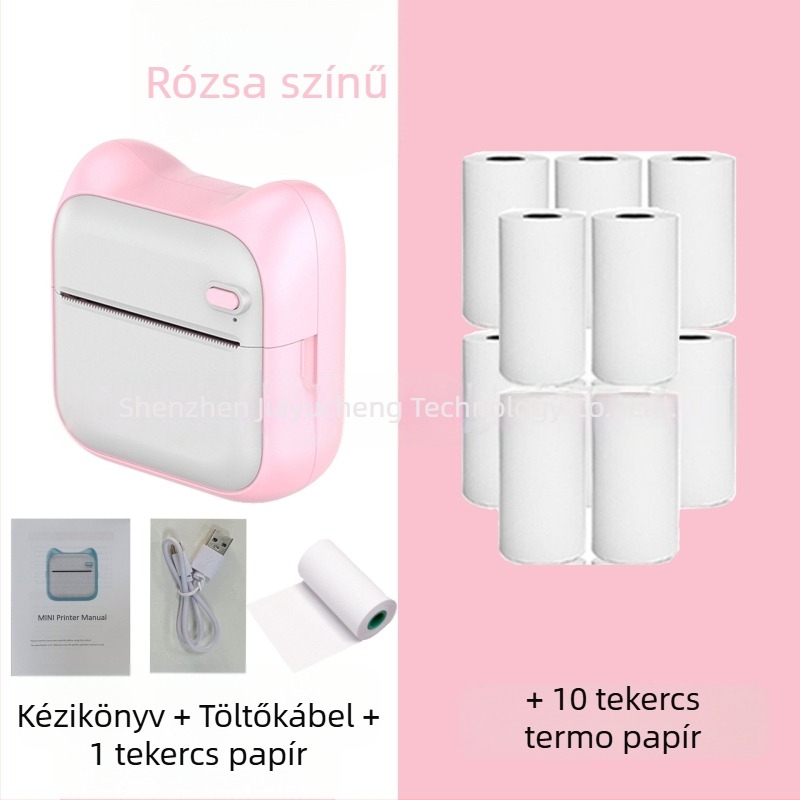 GOTOOGO 57mm USB hőnyomtató fotónyomtató – hordozható, zsebes kivitel, Android és iOS kompatibilis