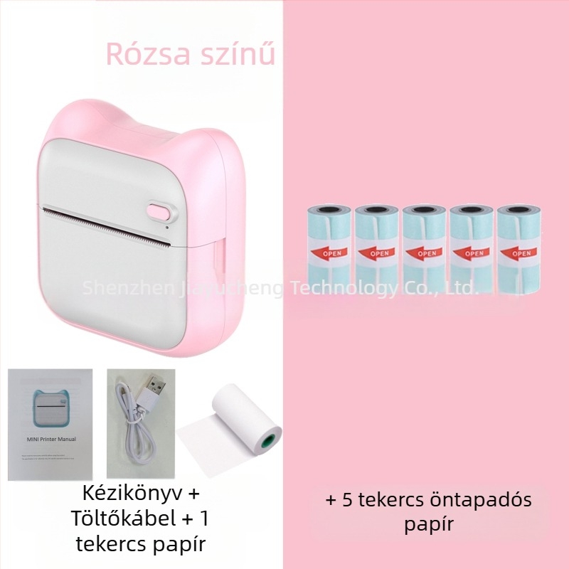 GOTOOGO 57mm USB hőnyomtató fotónyomtató – hordozható, zsebes kivitel, Android és iOS kompatibilis