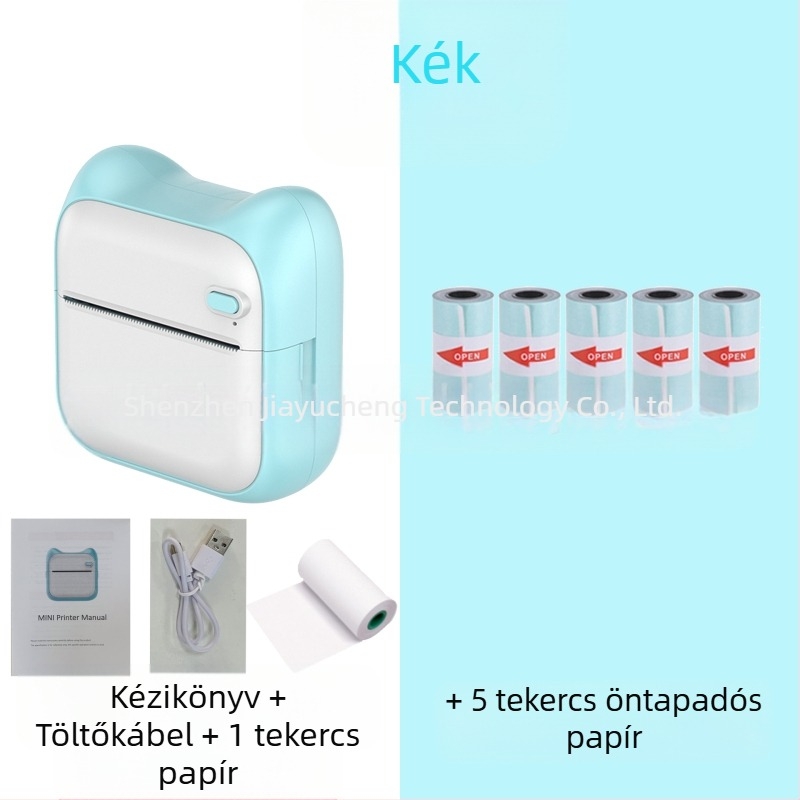 GOTOOGO 57mm USB hőnyomtató fotónyomtató – hordozható, zsebes kivitel, Android és iOS kompatibilis