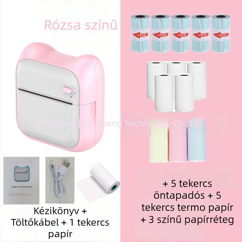 GOTOOGO 57mm USB hőnyomtató fotónyomtató – hordozható, zsebes kivitel, Android és iOS kompatibilis