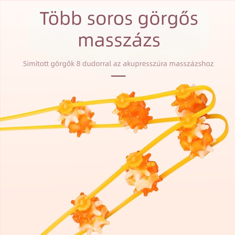 Hátmasszírozó kézi görgővel vállak, nyak és hát számára — Autonomy, természetes gyanta, 100 g