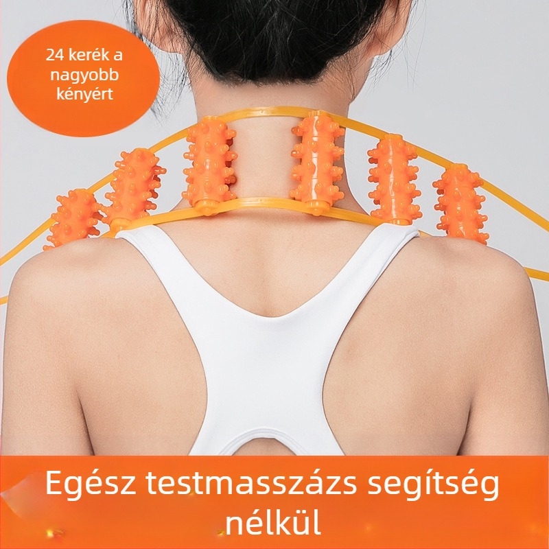 Hátmasszírozó kézi görgővel vállak, nyak és hát számára — Autonomy, természetes gyanta, 100 g
