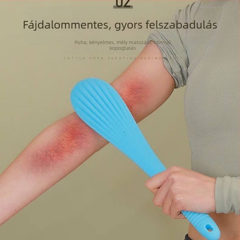 Weixuan Hordozható műanyag masszírozó kalapács meridiánütéshez és teljes test háti masszázshoz