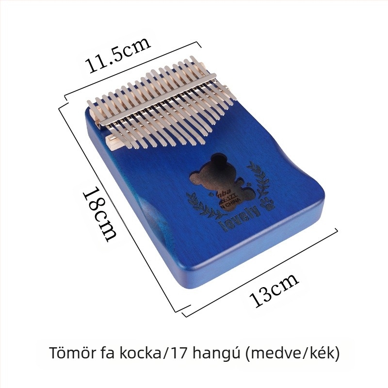Wensheng Kalimba 17-tónusú – Professzionális szintű hangszer, Modell 17 Tone, Specifikáció W-17T, Karton csomagolás