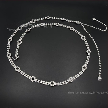 Női fém deréklánc, sokoldalú stílus, egy körös öv