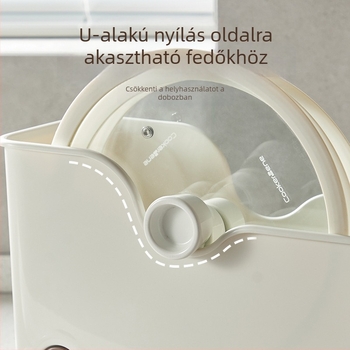 Edények tároló doboz - műanyag, többfunkciós konyhai szervező, Starry Sky, modern minimalista stílus